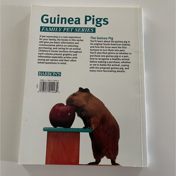 Guinea Pigs Family Pet Series Katrin Behrend Barron's Paperback Care Guide - Picture 3 of 12
